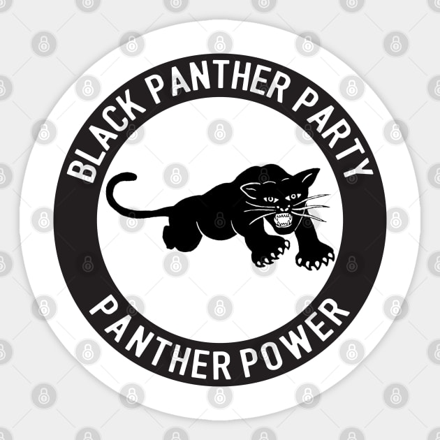 The Black Panther Party, Black History, Black Lives Sticker by UrbanLifeApparel